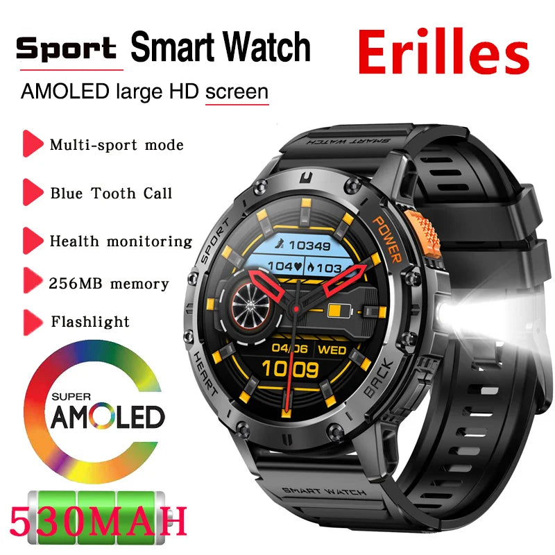 AMOLED Smart Watch for Men with Fitness Tracking - Smarsty