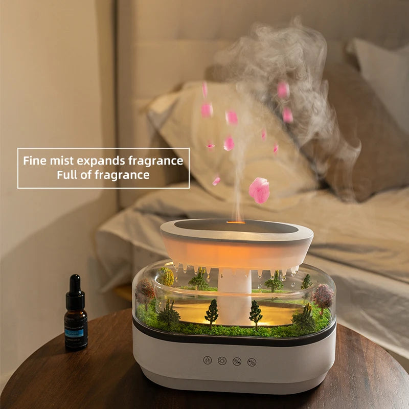 Rain Cloud Aroma Diffuser With 7 Color Night Light - Smarsty