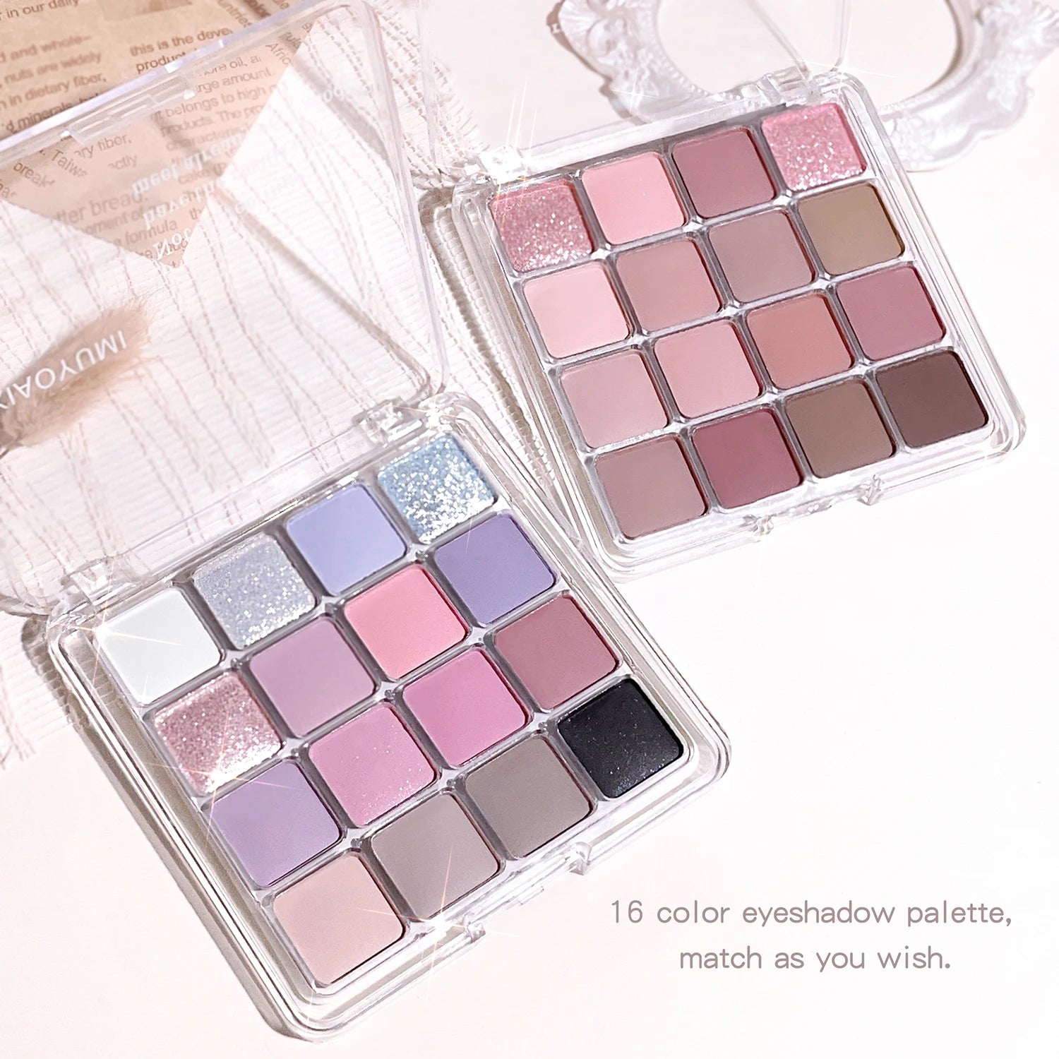 Sixteen-Color Korean Eye Shadow Palette for Long-Lasting Wear - Smarsty