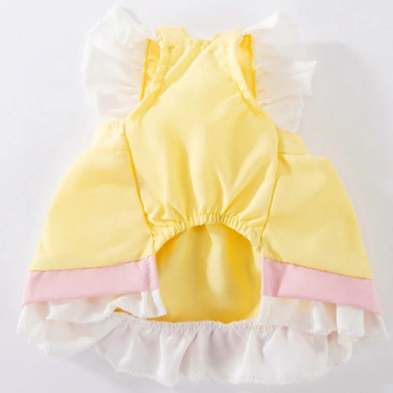 Summer Princess Dog Dress with Cute Bow for Stylish Pets - Smarsty