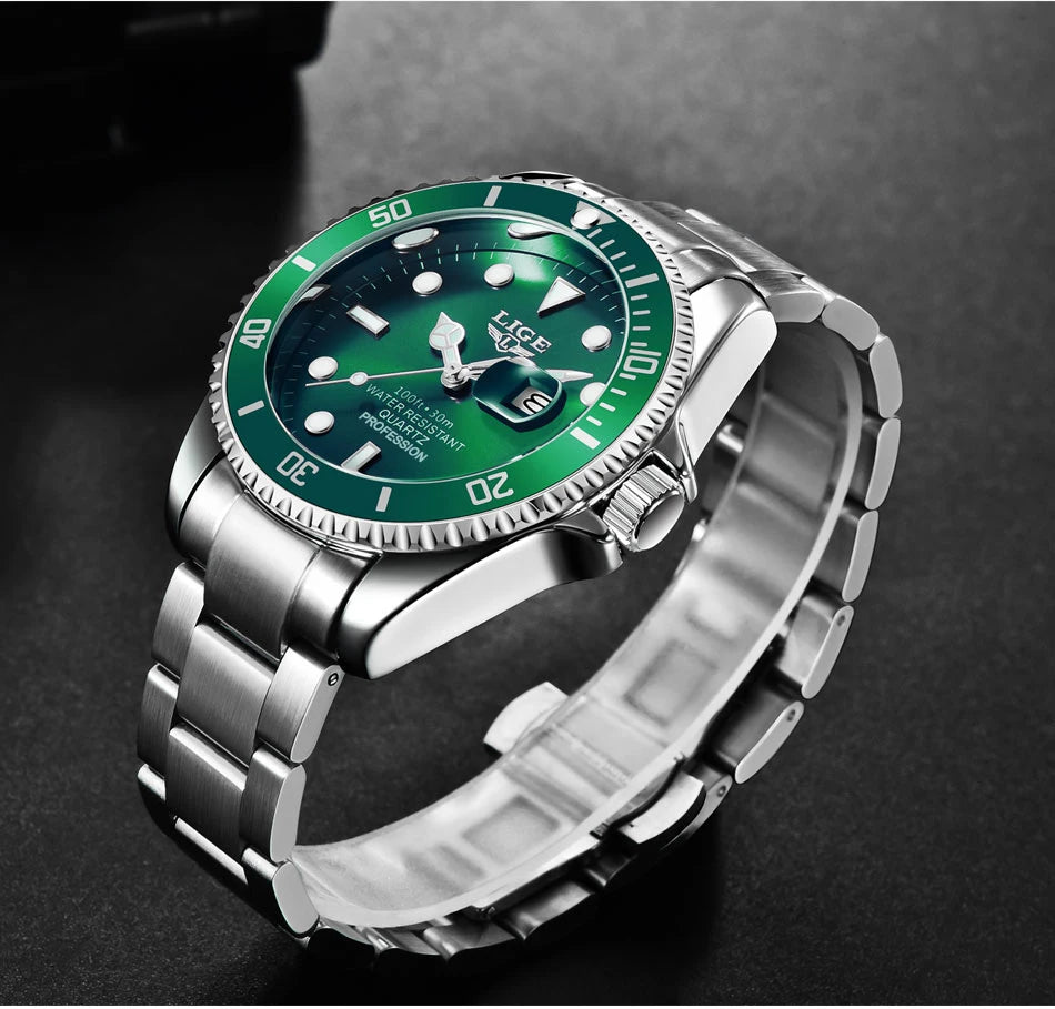 Luxury Waterproof Diver Watch for Men with Date Feature - Smarsty