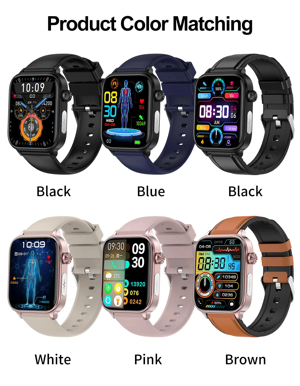 2025 Smart Watch with ECG PPG HRV Health Monitoring - Smarsty