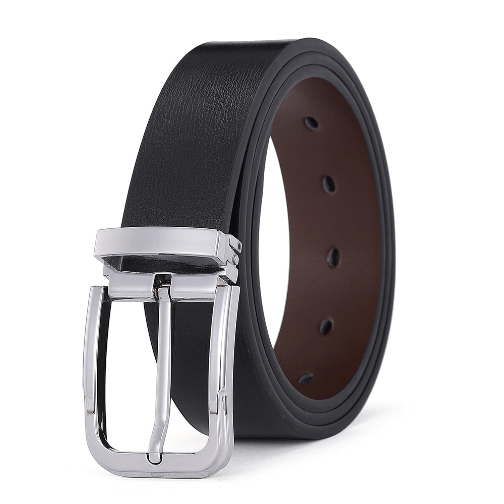 Men's Leather Cowskin Belt High Quality Fashion Waist Strap - Smarsty