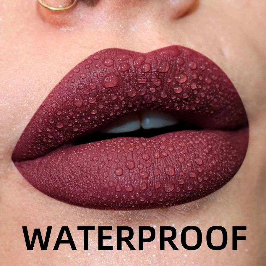 Matte Velvet Waterproof Lip Gloss With Hydrating Formula - Smarsty