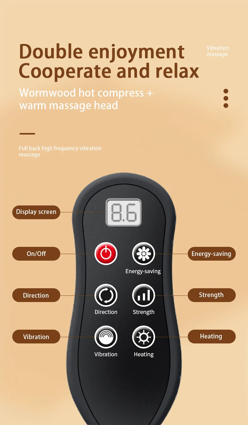 Shiatsu Electric Neck Pillow with Heating Therapy - Smarsty