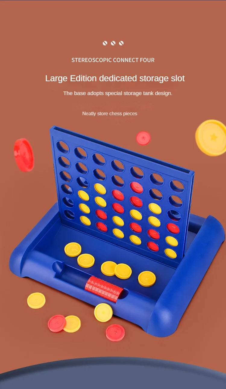 Four In A Row Bingo Chess Connect Classic Family Board Game Toys Fun Educational Toy for Kids Children Entertainment Game by Smarsty