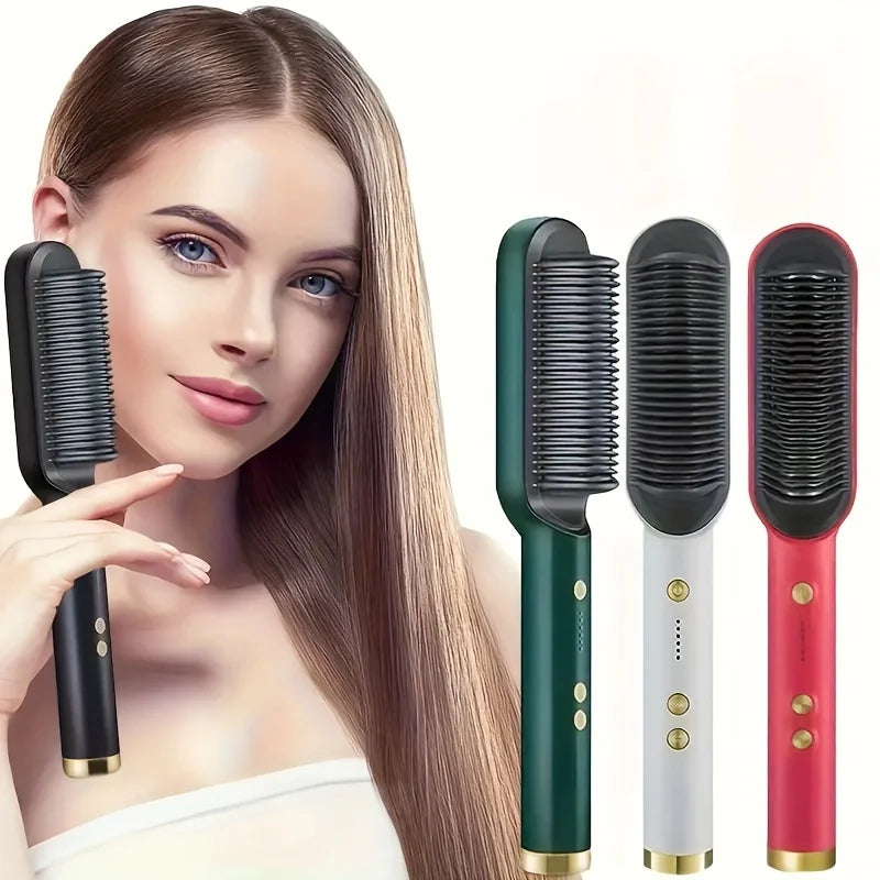2-in-1 Electric Hair Straightener and Curler Tool - Smarsty