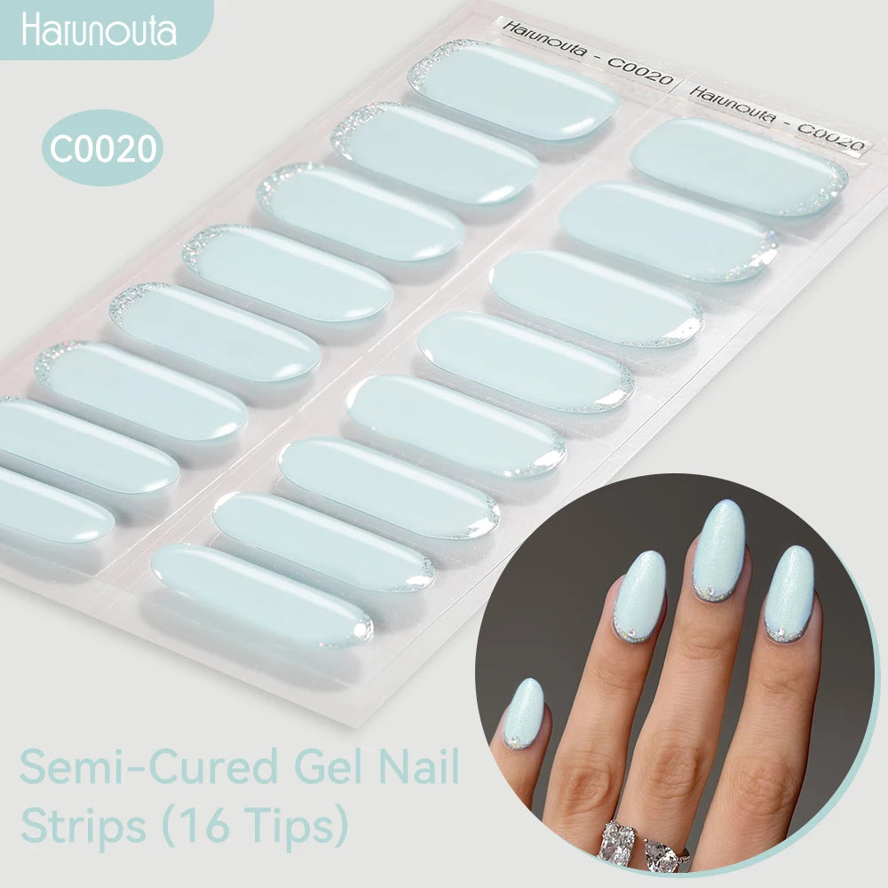 Gradient Auroras Gel Nail Strips for Easy DIY Manicure - Smarsty