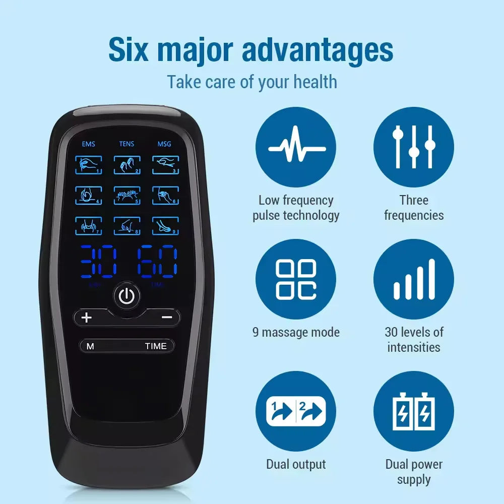 Electric EMS Muscle Stimulator with Built-in Battery - Smarsty