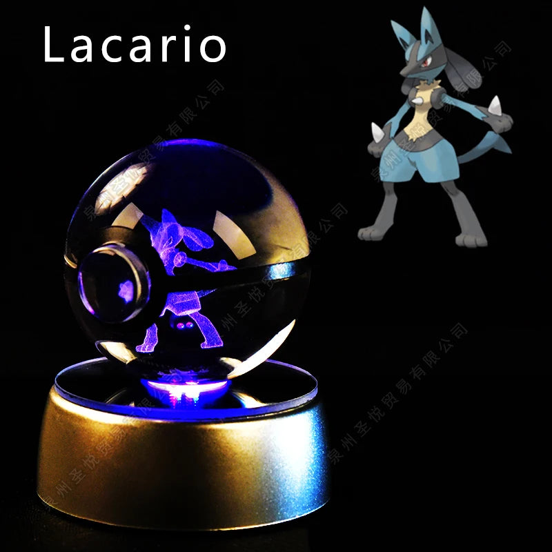 3D Pokemon Crystal Ball Night Light Lamp - Smarsty
