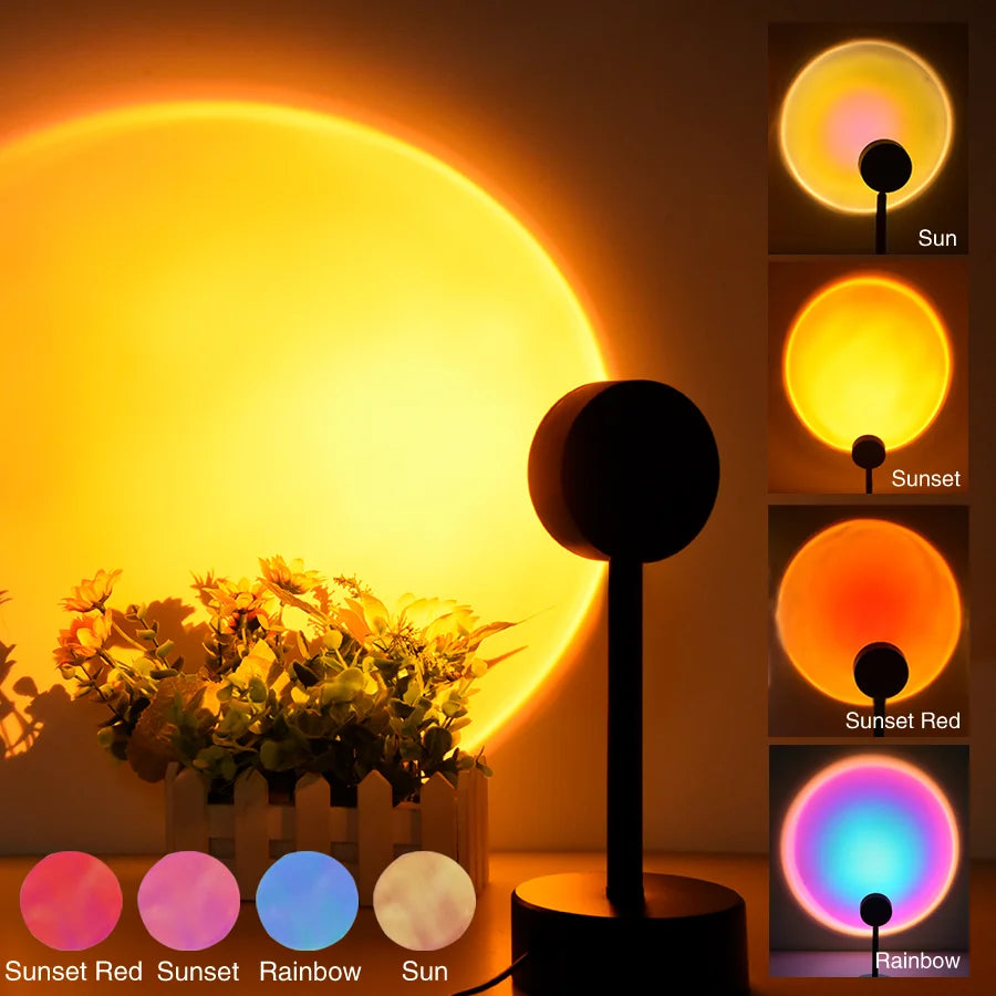 USB Sunset Light Projector for Stunning Bedroom Decor - Smarsty