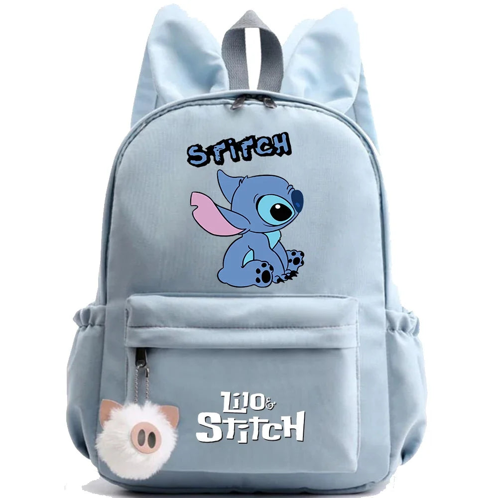 HOT Disney Lilo Stitch Backpack for Girl Boy Student Teenager Children Rucksack Women Casual School Bags Kids Birthday Gift Toy - Smarsty