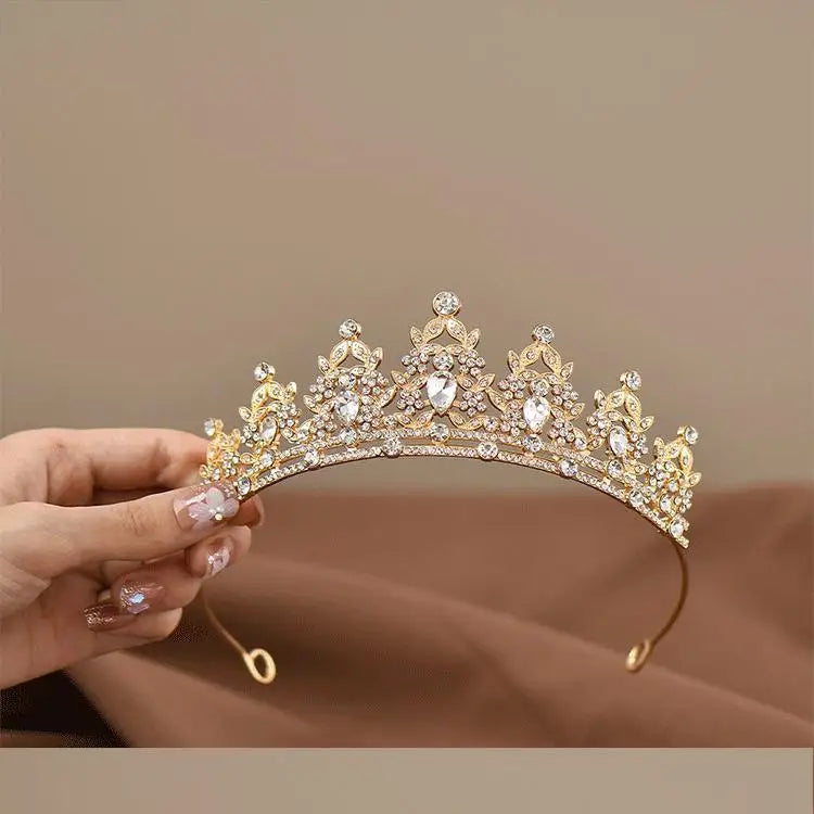 Girls Princess Crown Crystal Tiara for Dance Performance - Smarsty