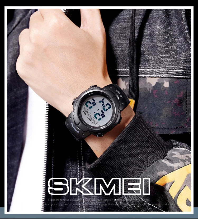 Waterproof Digital Sport Watch with 10 Year Battery Life - Smarsty