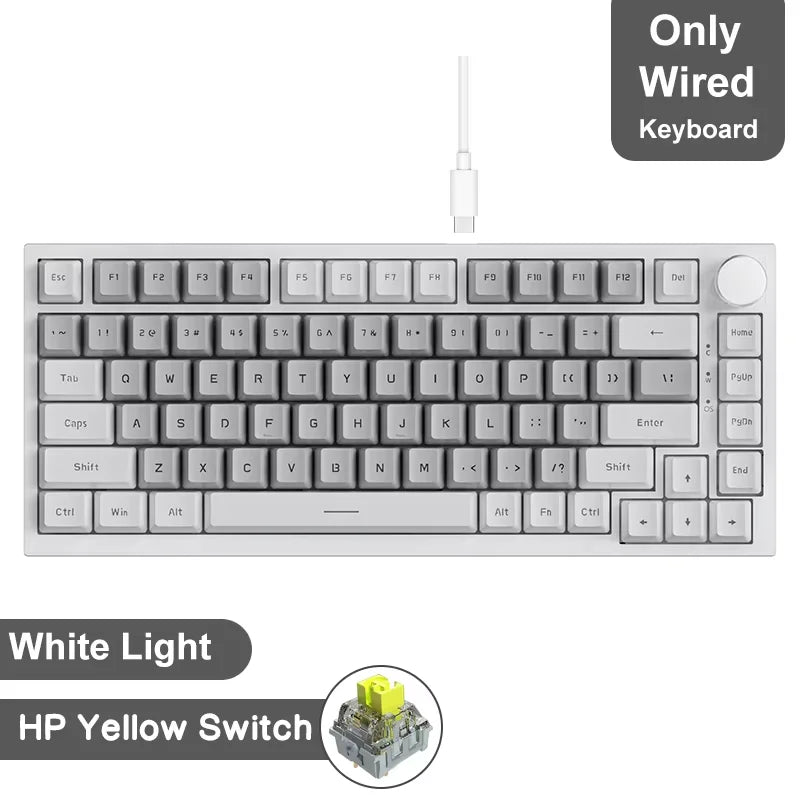 Wireless Mechanical Keyboard With Bluetooth Five One RGB