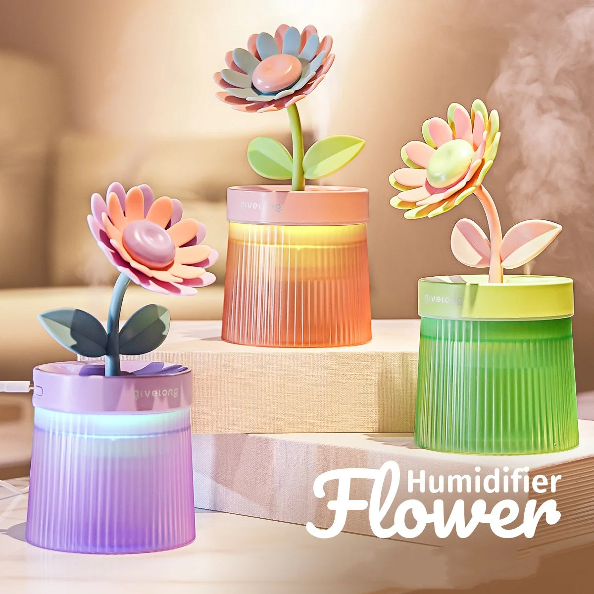 Portable USB Ultrasonic Aroma Diffuser With Colorful Lights - Smarsty