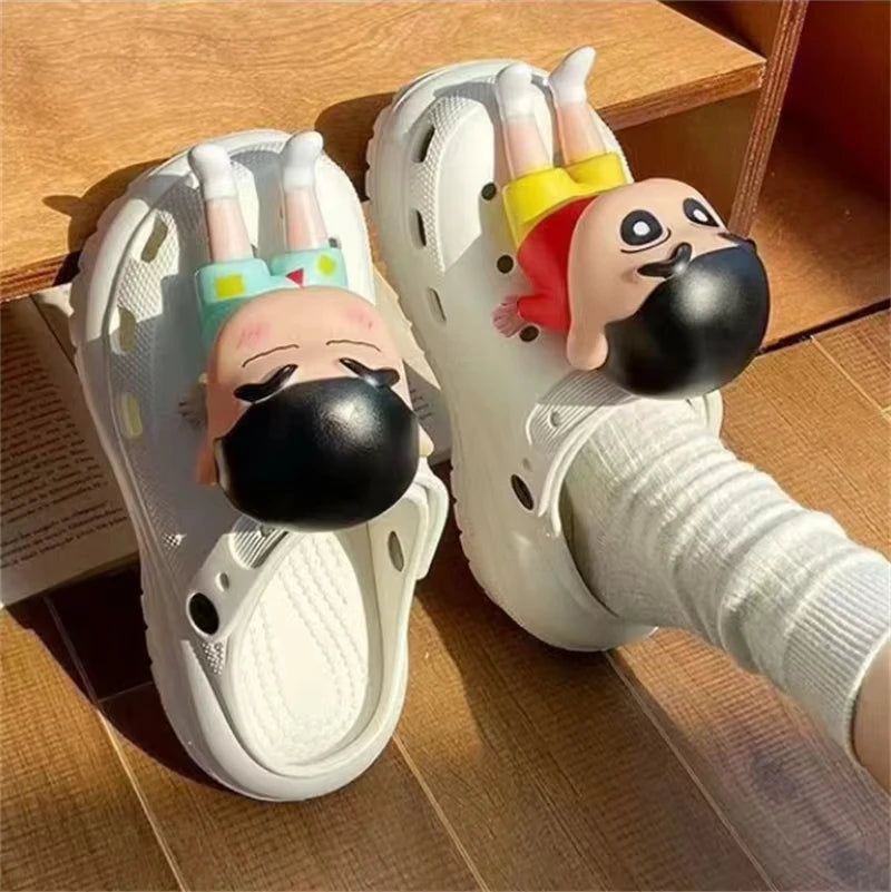 MINISO Personality Cute Cartoon 3D Shoe Charms Funny DIY Sandal & Clog Decorations Holiday Gift For Boys And Girls