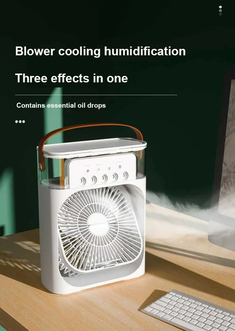 Portable Humidifier Fan with Three Speed Settings - Smarsty