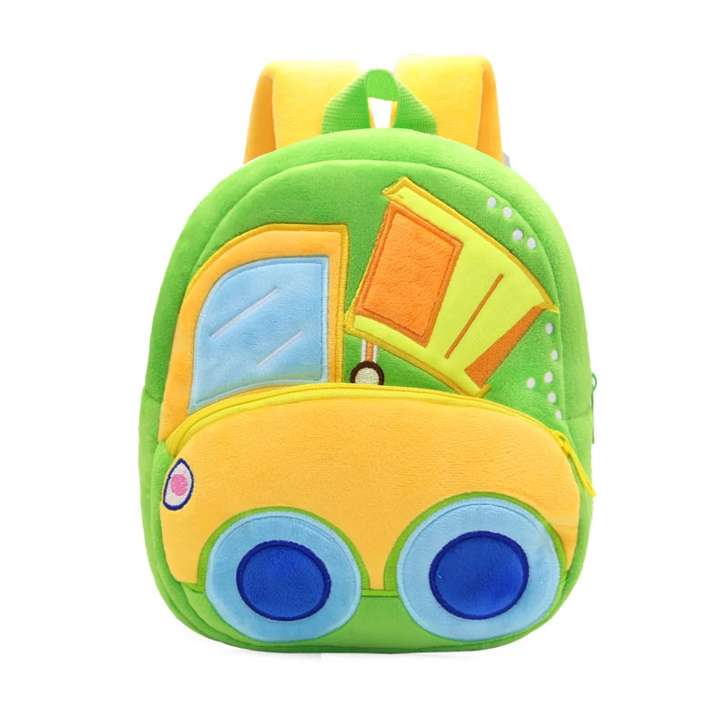 Plush Excavator Kids Backpack For Small School Bags - Smarsty