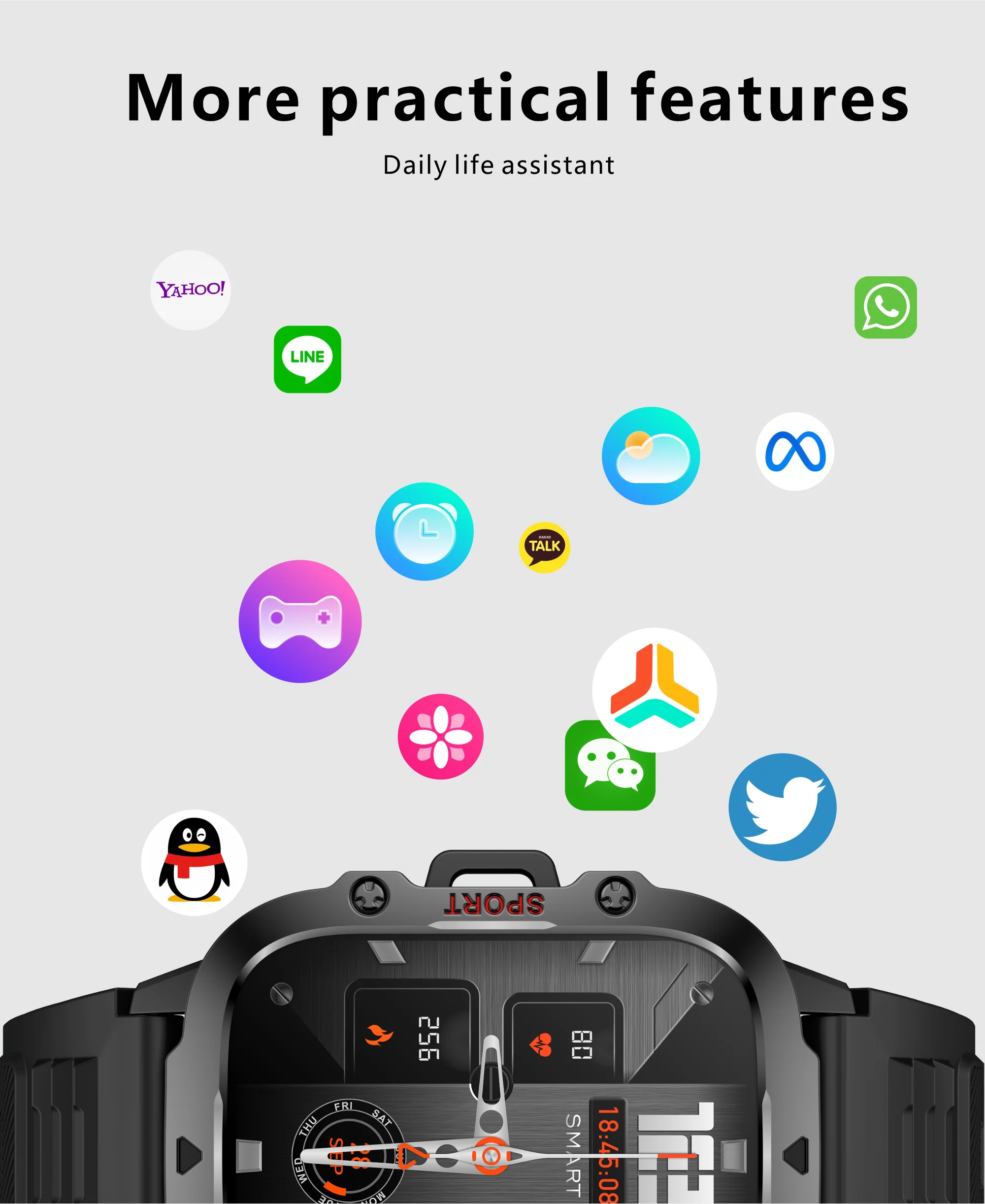 Smart Waterproof Fitness Smartwatch with Bluetooth Call - Smarsty