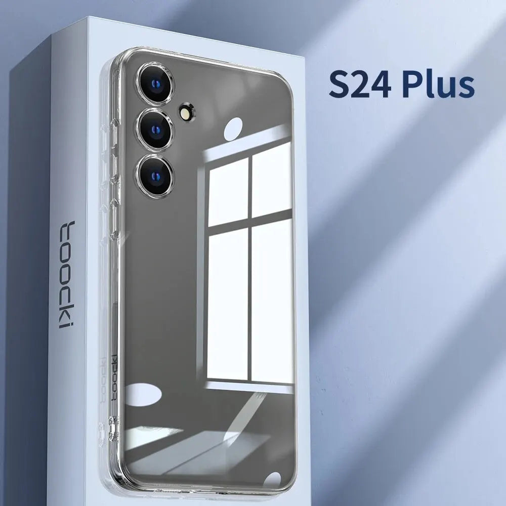 Clear TPU Phone Case For S21 S22 S23 S24 Dustproof - Smarsty