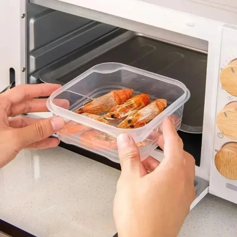 1/10PC Small Food Preservation Boxes Refrigerator Frozen Meat Vegetable Fresh-Keeping Box Transparent Kitchen Sealed Storage Box by Smarsty