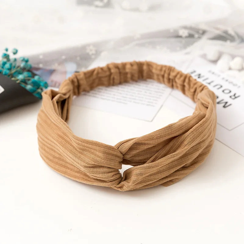 2024 New Design Fashion Women Summer Style Headbands Bohemian Girl Cross Turban Bandage Bandanas Hairbands Hair Accessories - Smarsty