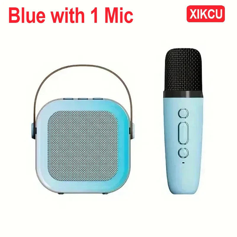 XIKCU Portable Karaoke Machine With Dual Microphones - Smarsty