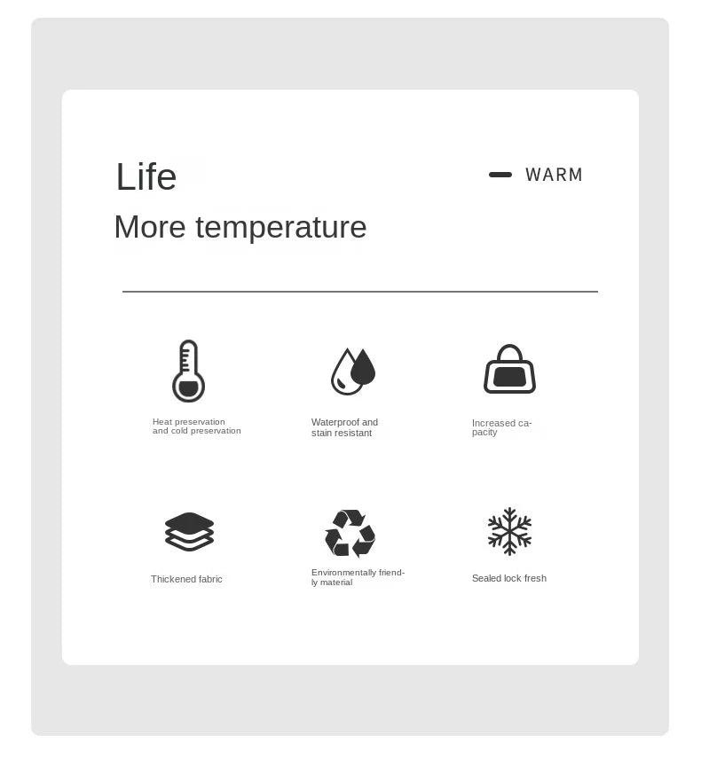 Double Layer Leakproof Lunch Bag Large Capacity Insulation - Smarsty