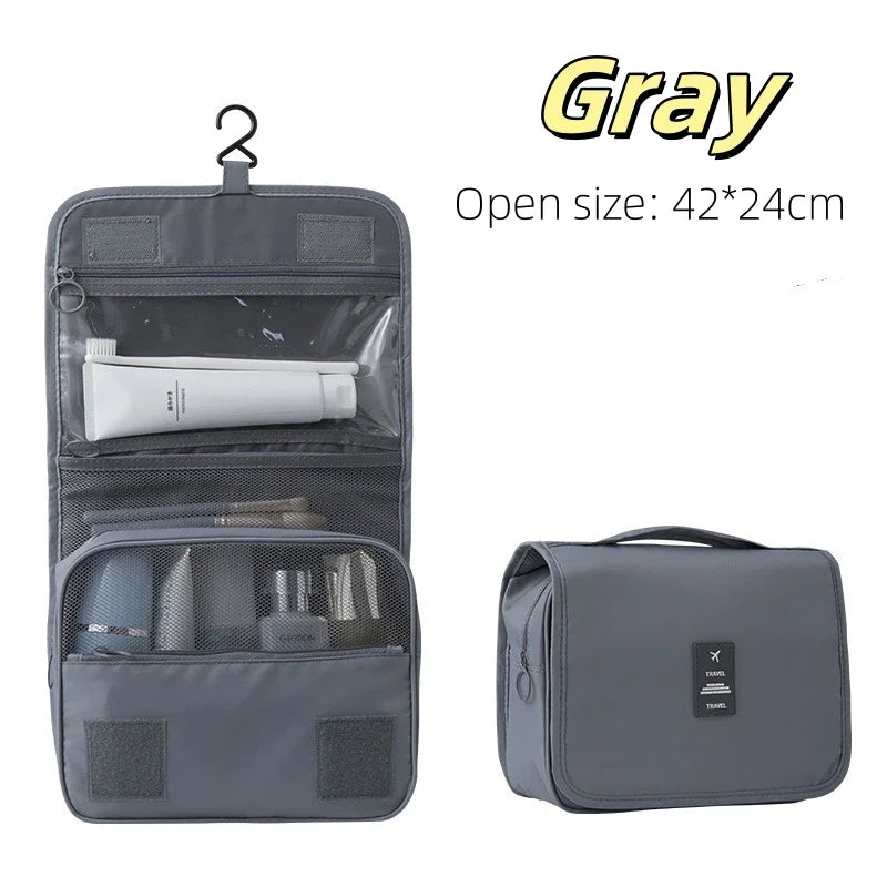 High Quality Travel Makeup Bag Waterproof Toiletries Organizer Women Neceser Bathroom Hook Wash Pouch Hook Makeup Storage Bag - Smarsty