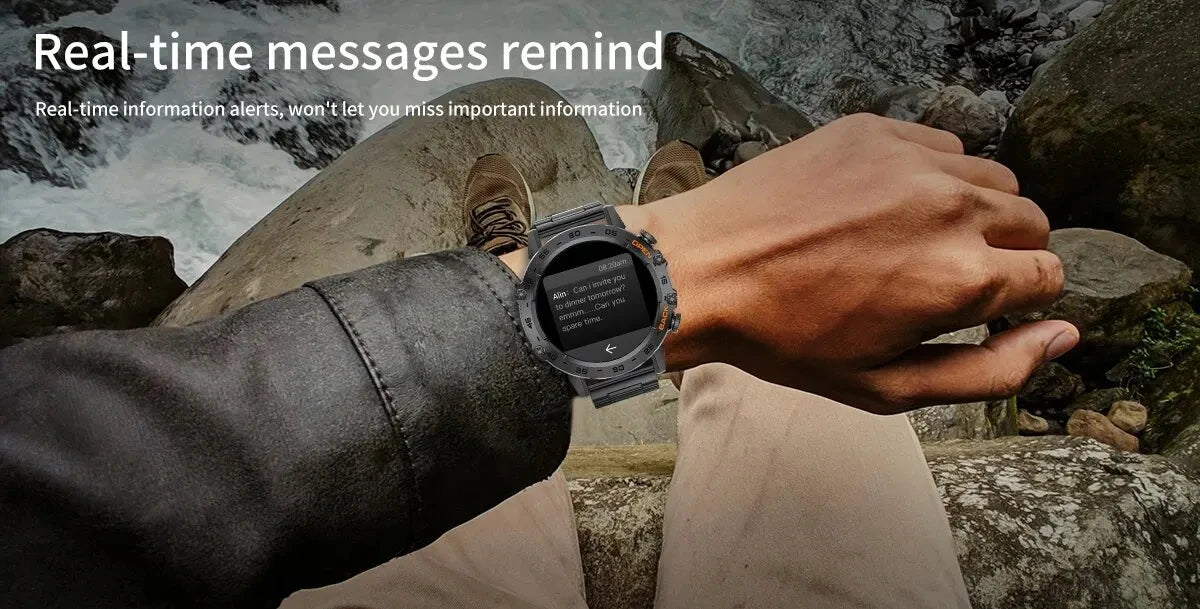 LIGE 1.39 Inch Bluetooth Smart Watch for Men - Smarsty