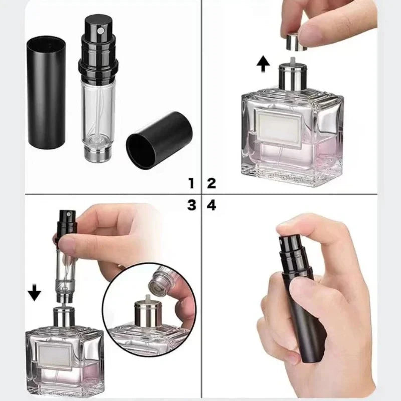 Mini Refillable Perfume Spray Bottles Portable Travel Size - Smarsty