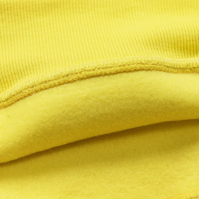 Autumn Winter Men Fleece Warm Mens Sweatshirt Casual Solid Color Streetwear Pullovers Sport School Fashion Hot Sale Hoodies - Smarsty