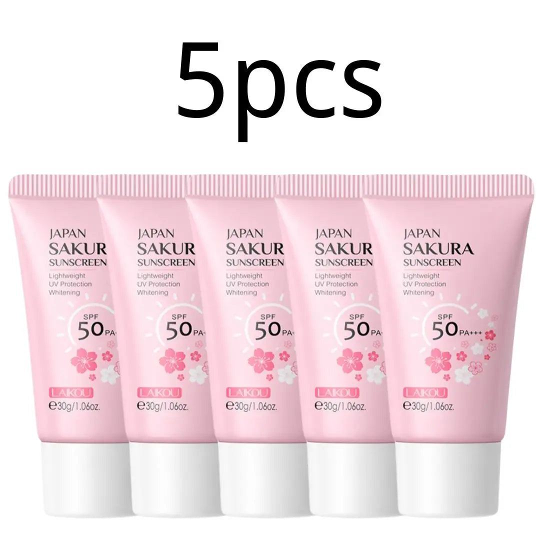 Sakura Sunscreen Cream SPF50 Moisturizing UV Protection - Smarsty
