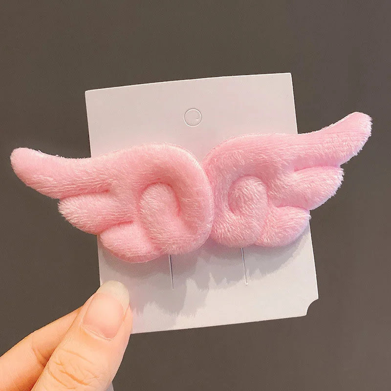 Cute Angel Wing Plush Hairpin for Girls - Smarsty
