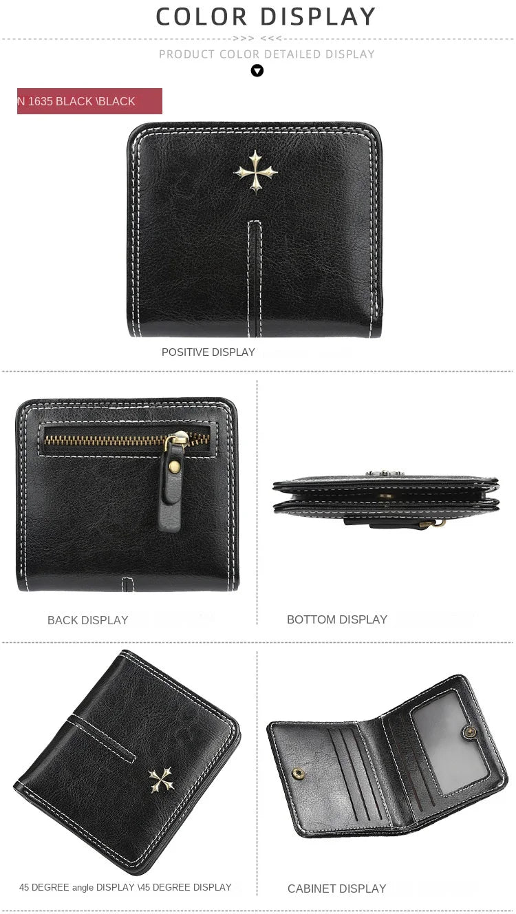 2023 New Mini Women Wallets Free Name Engraving Fashion Small Wallets Zipper PU Leather Quality Female Purse Card Holder Wallet