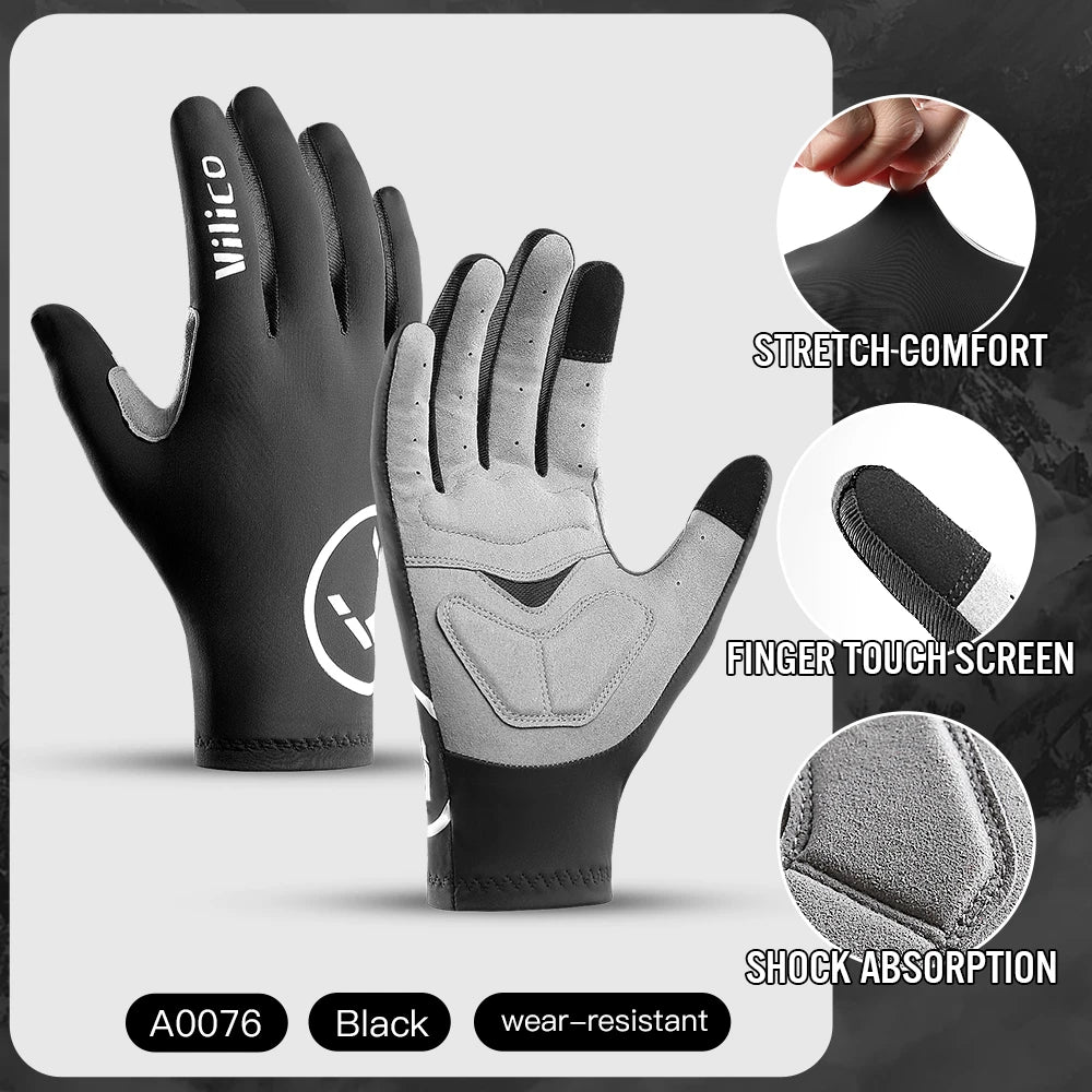 Summer Men Gloves Ice Silk Non-slip Sun Driving Glove Fishing Gloves Breathable Cycling Hiking Glove Full Finger Gloves