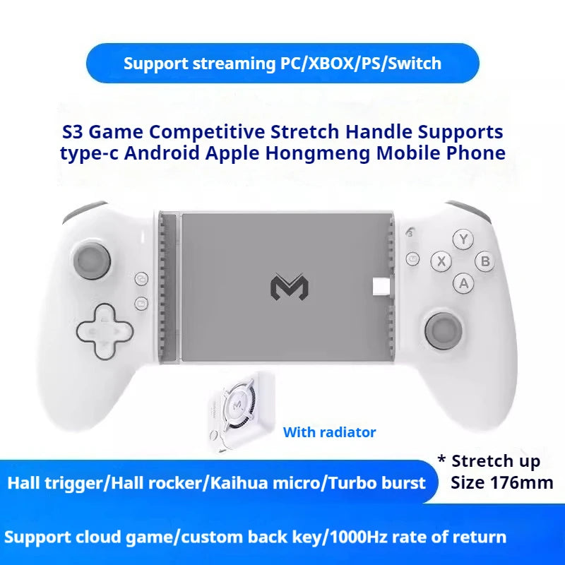 Memo S3 Type-C Mobile Gamepad with Hall Effect Joystick - Smarsty