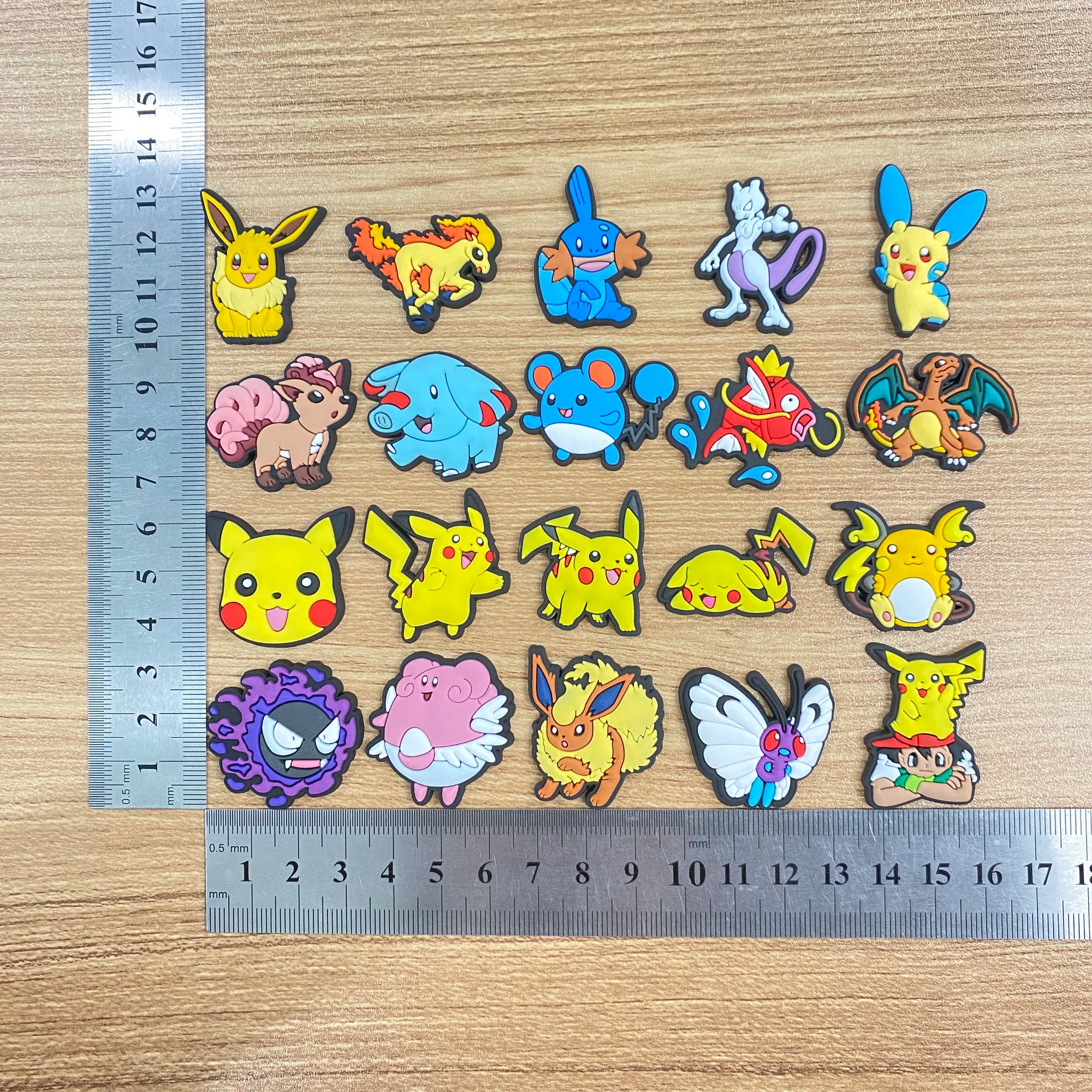 VC Decoration Buckle DinMINISO Pokemon Shoe Charms Posaur Sandals Accessories Male and Female Children Gifts