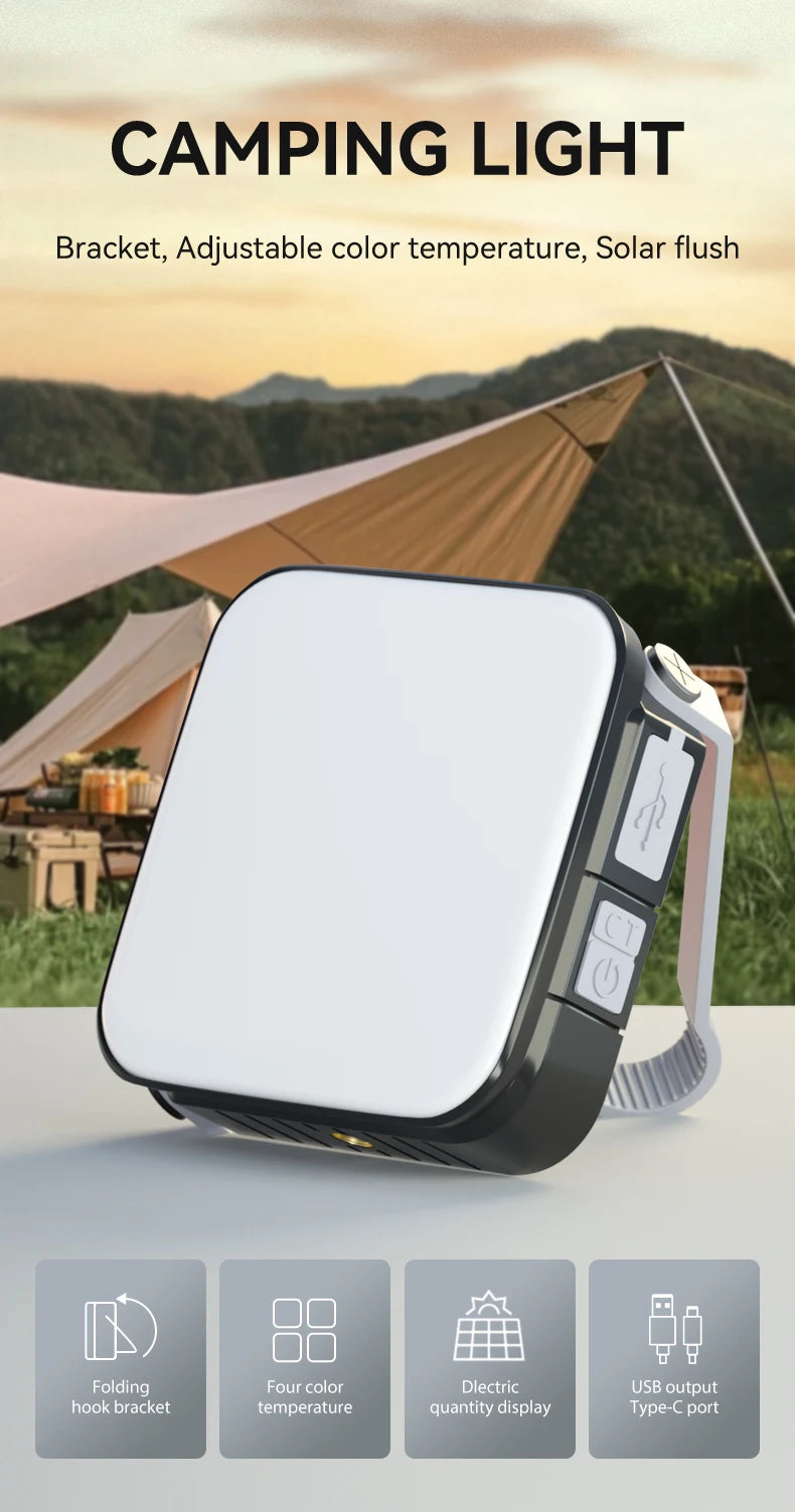 Warsun Camping Lights SMD Rechargeable Outdoor Hanging Lights Portable Fill Light Work Maintenance Lighting
