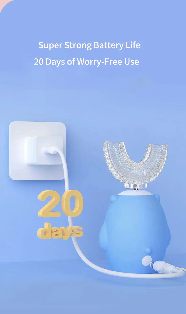 360 Degree Sonic Electric Toothbrush for Kids - Smarsty