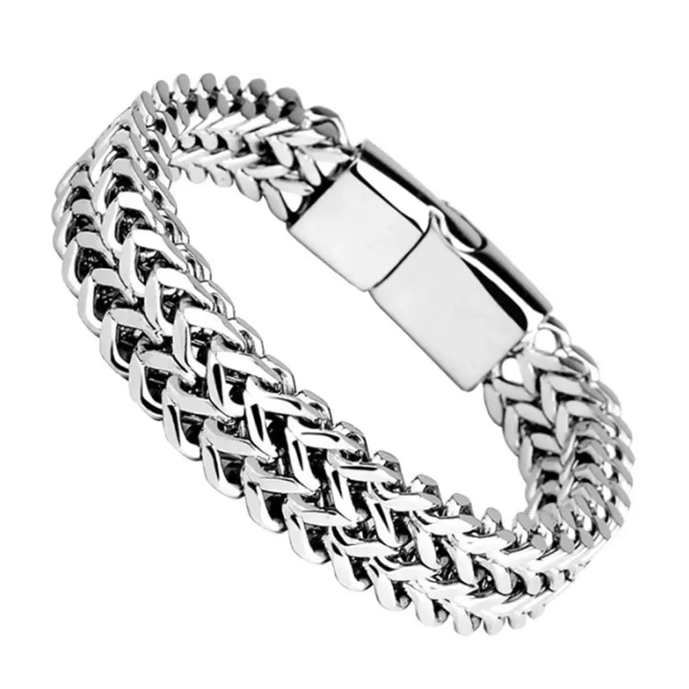 Stainless Steel Braided Magnetic Buckle Bracelet for Unisex - Smarsty