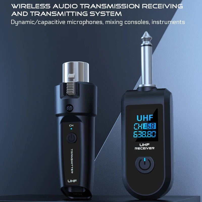 Wireless Microphone System with XLR and 6.5 Transmitter - Smarsty