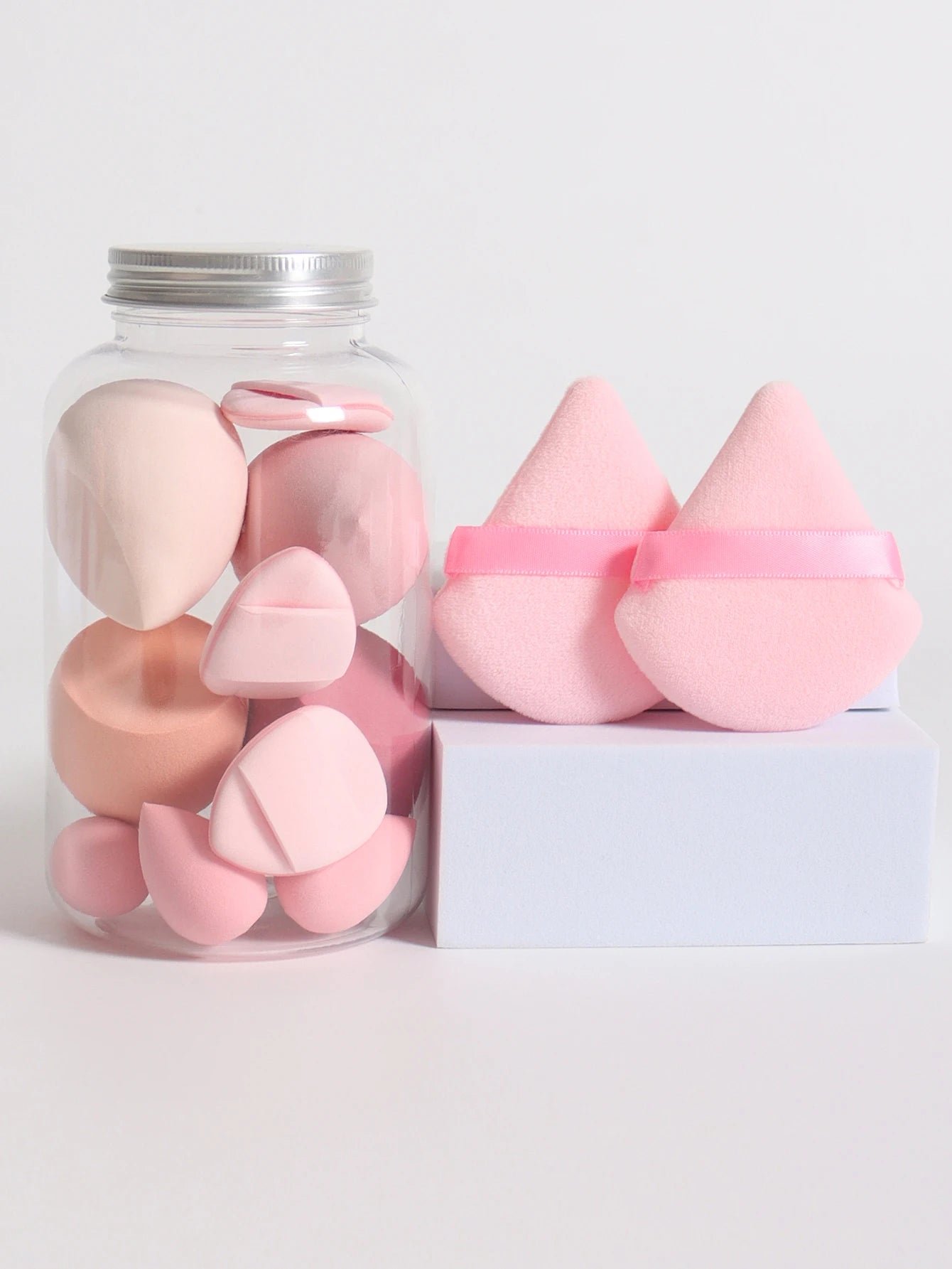 12Pcs Latex-Free Makeup Sponge Set for Flawless Application - Smarsty
