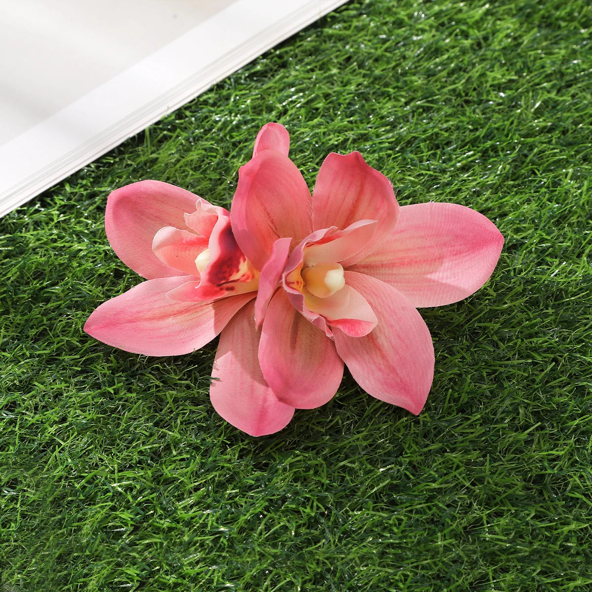 Bohemian Orchid Flower Hair Clips for Weddings - Smarsty