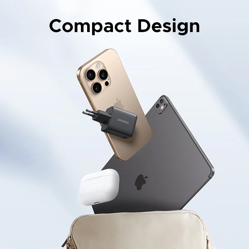 30W GaN USB C PD Fast Charger Ultra Compact PowerDelivery - Smarsty
