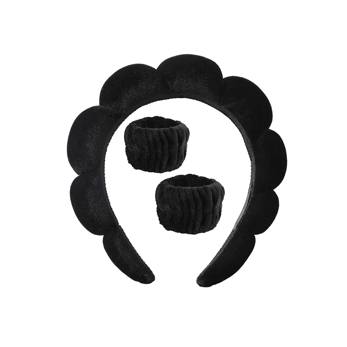 Soft Puffy Sponge Headband For Makeup Retro Terry Cloth - Smarsty