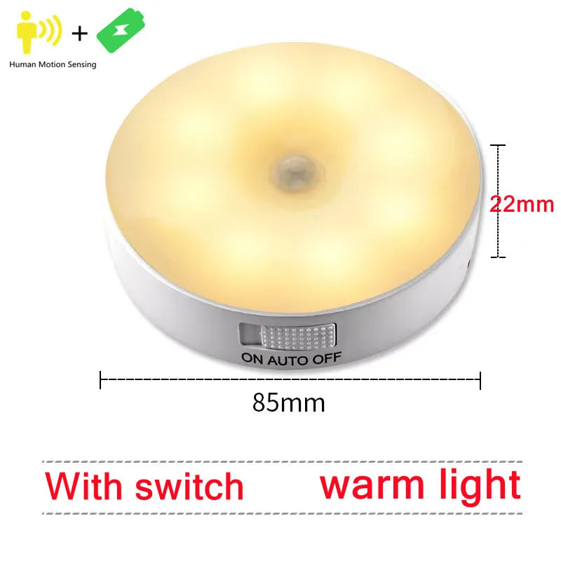 Rechargeable Motion Sensor LED Night Light for Home - Smarsty
