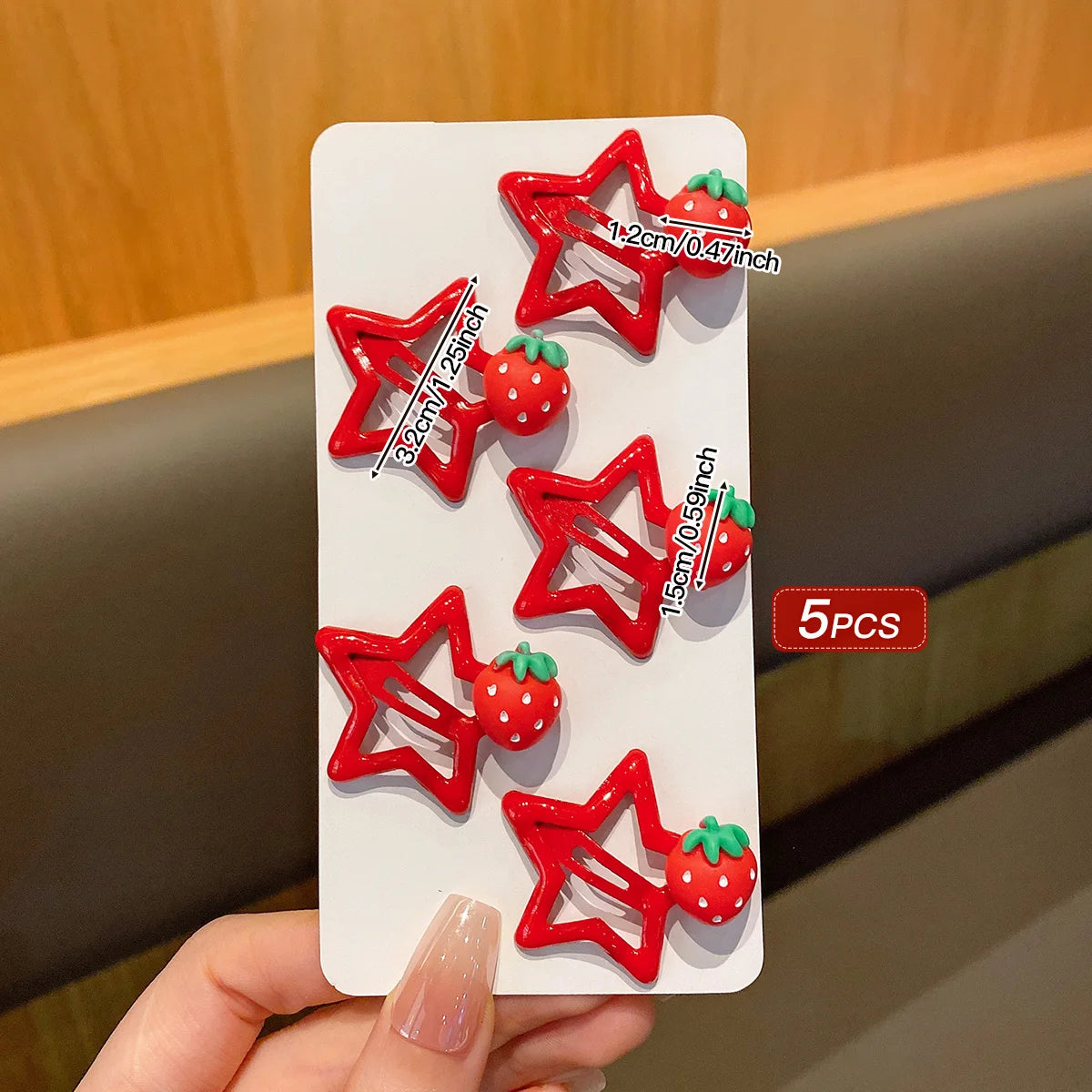 Red Star Hair Clips for Daily Use Accessories - Smarsty