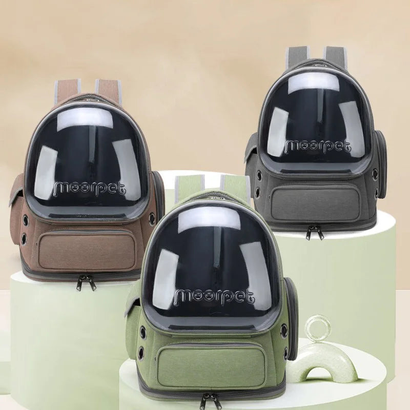 Transparent Cat Carrier Backpack for Outdoor Travel - Smarsty